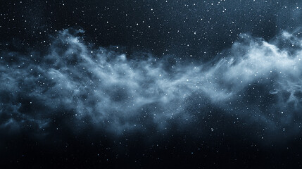 Wall Mural - fog, glowing glitter wave in dark blue background grainy gradient noise texture poster banner backdr