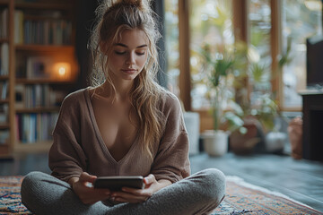 Poster - a mindfulness app that tracks users' mental well-being and offers daily reminders to take care of th