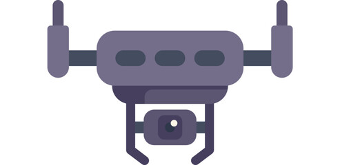 Poster - camera drone is recording aerial footage with a high quality camera