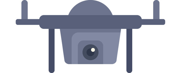 Poster - modern camera drone hovering, ready to capture stunning aerial footage