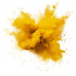 © Damian - Illustration of yellow powder spreading on a dark surface