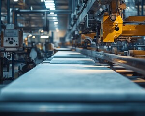 Industrial machinery in a factory producing highquality paperboard, showcasing the efficiency and technology of paperboard manufacturing