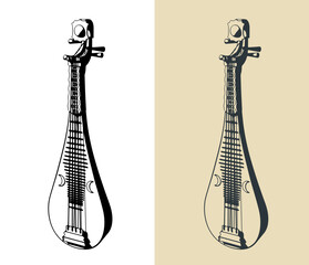 Pipa chinese string instrument