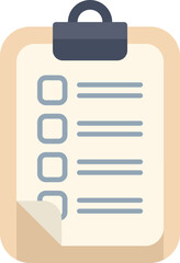 Poster - clipboard with checklist showing checkboxes and pencil for marking choosing selecting or deciding