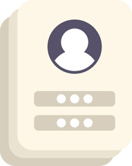 Poster - online registration form requesting user data for creating an account and login