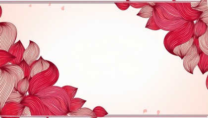 Wall Mural - petal frame corner