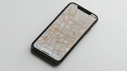 Poster - Mobile Map Display on Smartphone Screen