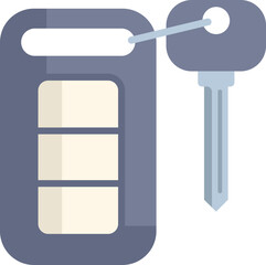 Poster - Wireless remote control key used to lock and unlock vehicle doors and trunks