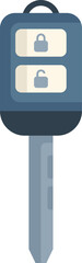 Poster - car key with buttons showing locking and unlocking system for a modern vehicle