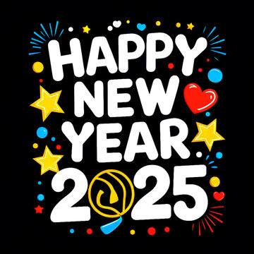 Happy New Year 2025 banner design