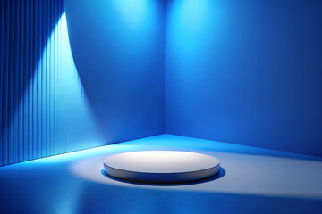 blue stage spotlight. light, lamp, bulb, object, illustration, space, design, dark, black, bright, c