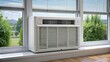 © Nasnunt - Compact air conditioner unit on a window sill, cooling, appliance, energy efficient, temperature control, home, indoor
