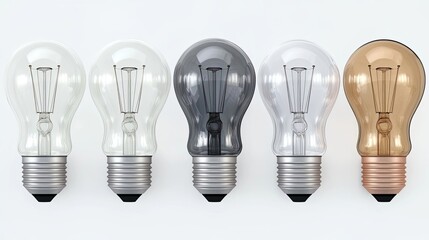 Stylish Functional Modern Light Bulb Designs Generative AI