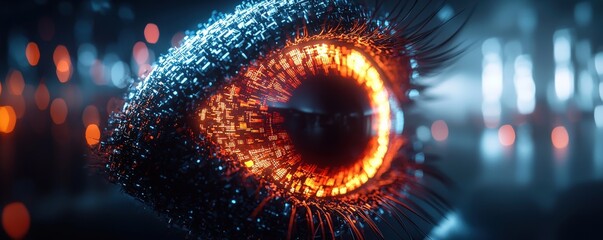 Poster - Stunning 3D Abstract Eye Illustration