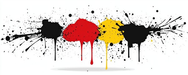 Poster - Vibrant Explosion in Anime Style with Bold Colors