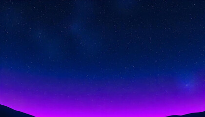 starry night sky vibrant with stars and a glowing purple