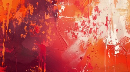 Aufkleber - Vibrant red abstract wallpaper design showcasing dynamic colors and textures for contemporary decor in a modern setting