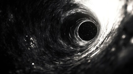 Poster - A captivating wormhole opens in the depths of deep space, offering a glimpse into the mysteries of the universe beyond