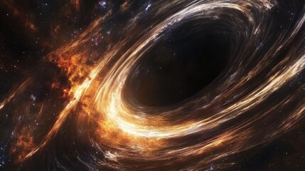Poster - A supermassive black hole distorting time and space in a distant galaxy's vibrant heart