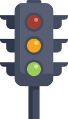 Poster - Green light glowing on a traffic light, giving permission to vehicles to move forward