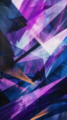 Aufkleber - Vibrant modern abstract wallpaper featuring sharp angles and bold colors for contemporary design