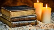 © Arti - Vintage books and candles creating a warm, inviting atmosphere