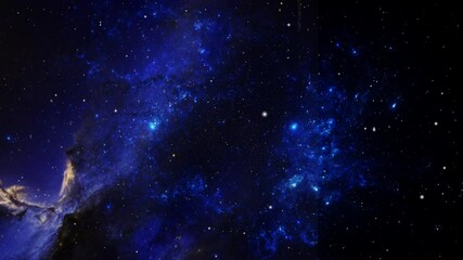 Wall Mural - blue luminous galaxies, exploring the vast