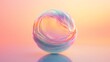 © Kanimalia - Abstract Sphere with Pink and Yellow Gradient.