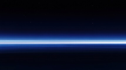 Night Sky with Bright Blue Horizon