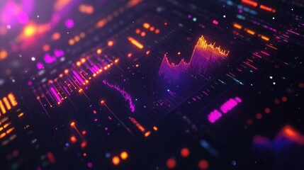 Poster - Colorful Data Visualization with Digital Elements