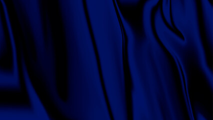 Wall Mural -  Dark blue liquid background. Abstract background with flowing waves. Colorful fluid background. Abstract liquify background. 