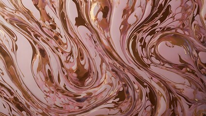 Aufkleber - close up, abstract style illustration background featuring a textured surface with swirling liquid form patterns