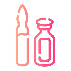 Sticker - ampoule Line Gradient Icon