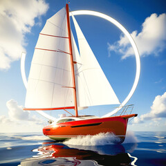 sailboat on the sea