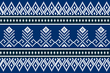 Canvas Print - Geometric,seamless pattern, Navajo, traditional ethnic, fabric pattern for textiles, rugs, wallpaper, clothing, sarong, batik, wrapping, embroidery, print, background, cover, illustration, vector. 