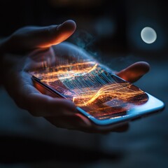 Poster - Holographic Interface on Smartphone With Data Visualization