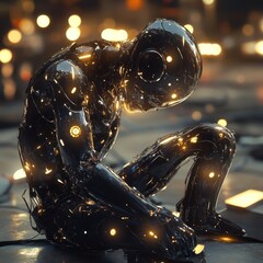 Poster - Robot Assembling Itself from Glowing Pieces