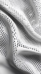 Poster - Organic cotton fabric, close-up of texture, 3D illustration