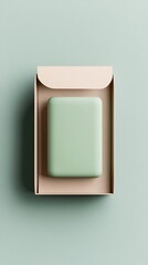 Poster - Organic soap packaging, eco-friendly design, 3D illustration