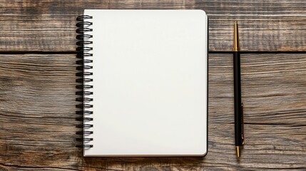 A Blank Notebook and Pen Ready for Your Creative Ideas