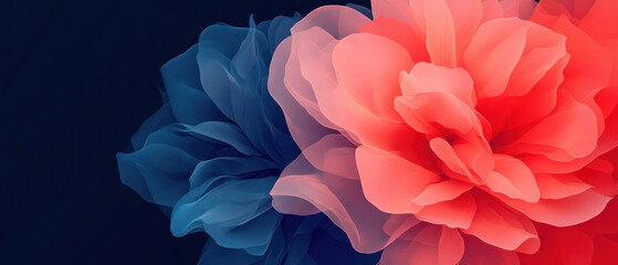 Abstract floral textures with smokelike forms and vibrant hues, groundbreaking florals texture, ethereal nature concept