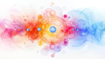 Poster - A mesmerizing watercolor mandala pattern, showcasing intricate circular designs in line art, perfect for artistic backgrounds or spiritual-themed projects.