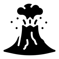 Sticker - volcano Solid icon