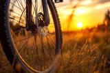 wheel of a bicycle