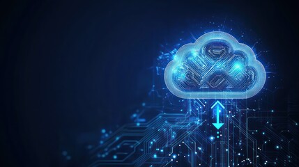 Fototapete - Cloud Computing Network