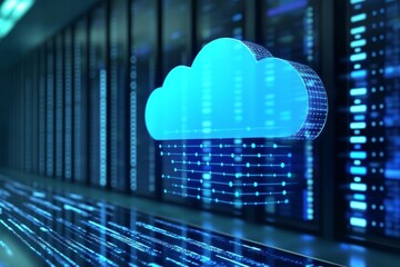 Poster - Data cloud storage technology.