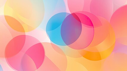 Poster - Abstract Background with Overlapping Colorful Circles