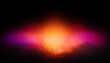 © GTNA73 - Neon blur glow. Pearl pink Luminous bright orange radiance soft texture on dark black abstract empty space background. Color light overlay. Copy space.