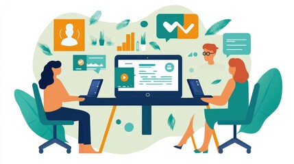 Poster - remote work dynamics: examine the rise of remote work in corporate life.