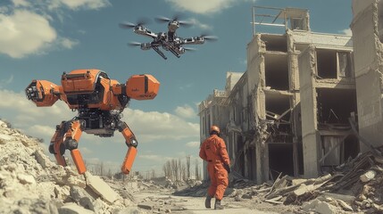 Poster - robotics in disaster response: explore how robotics can be utilized in disaster response efforts